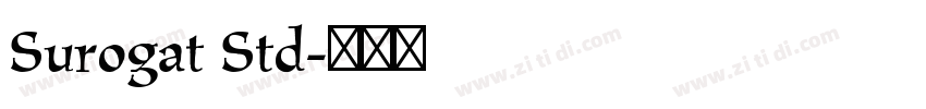Surogat Std字体转换